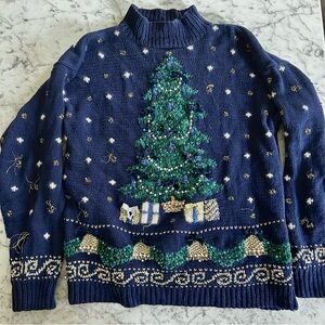 Vintage 90s Christmas sweater | Marisa Christina | women’s large
